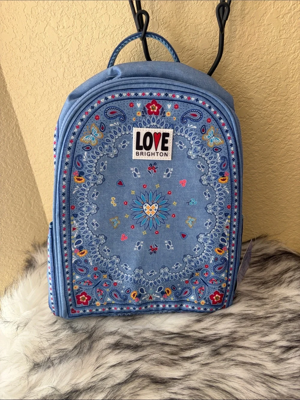 Brighton bandanna, love backpack. NWT